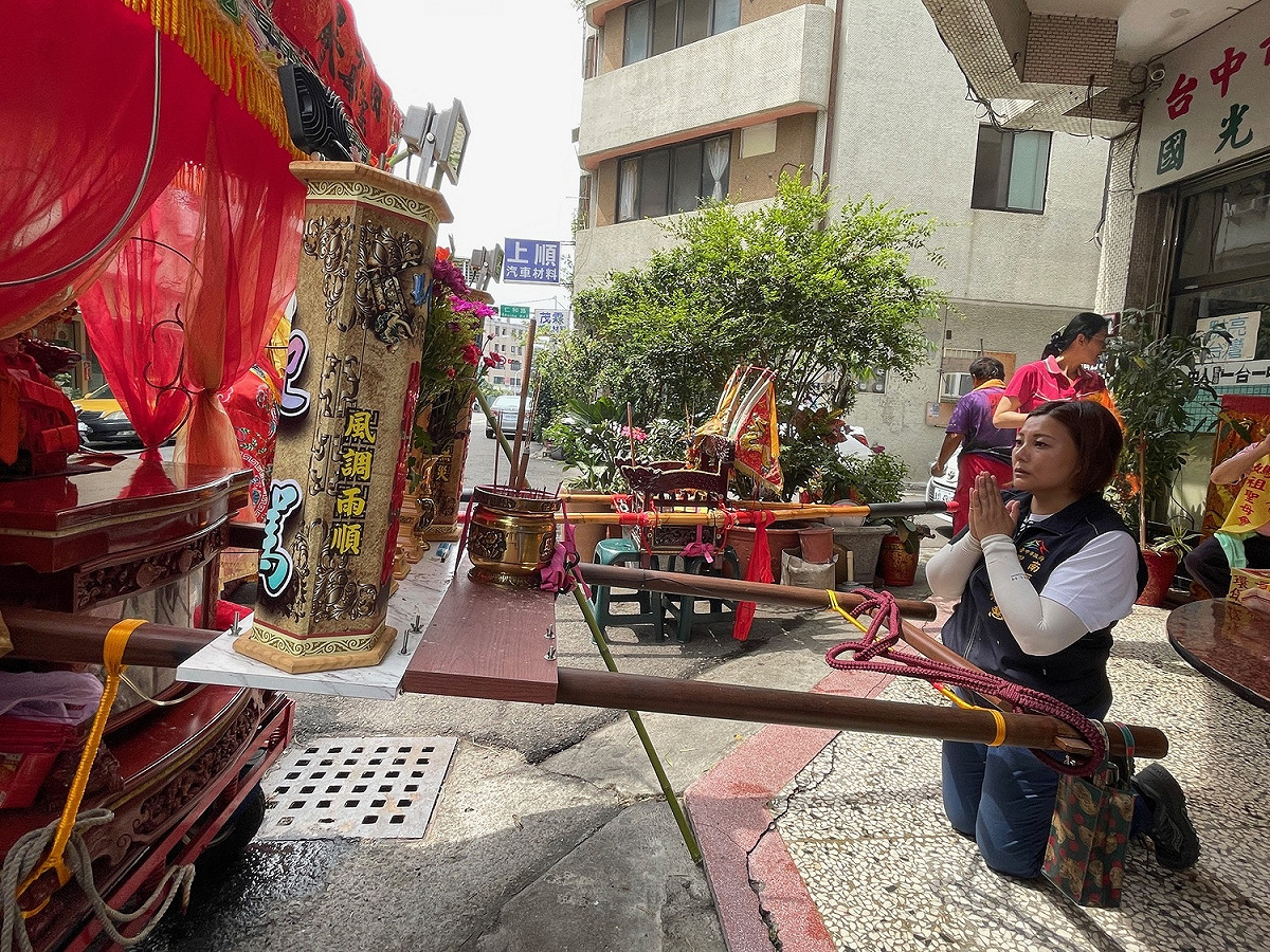 台中市南區國光里媽祖遶境是里內的大事。 市議員邱素貞/提供