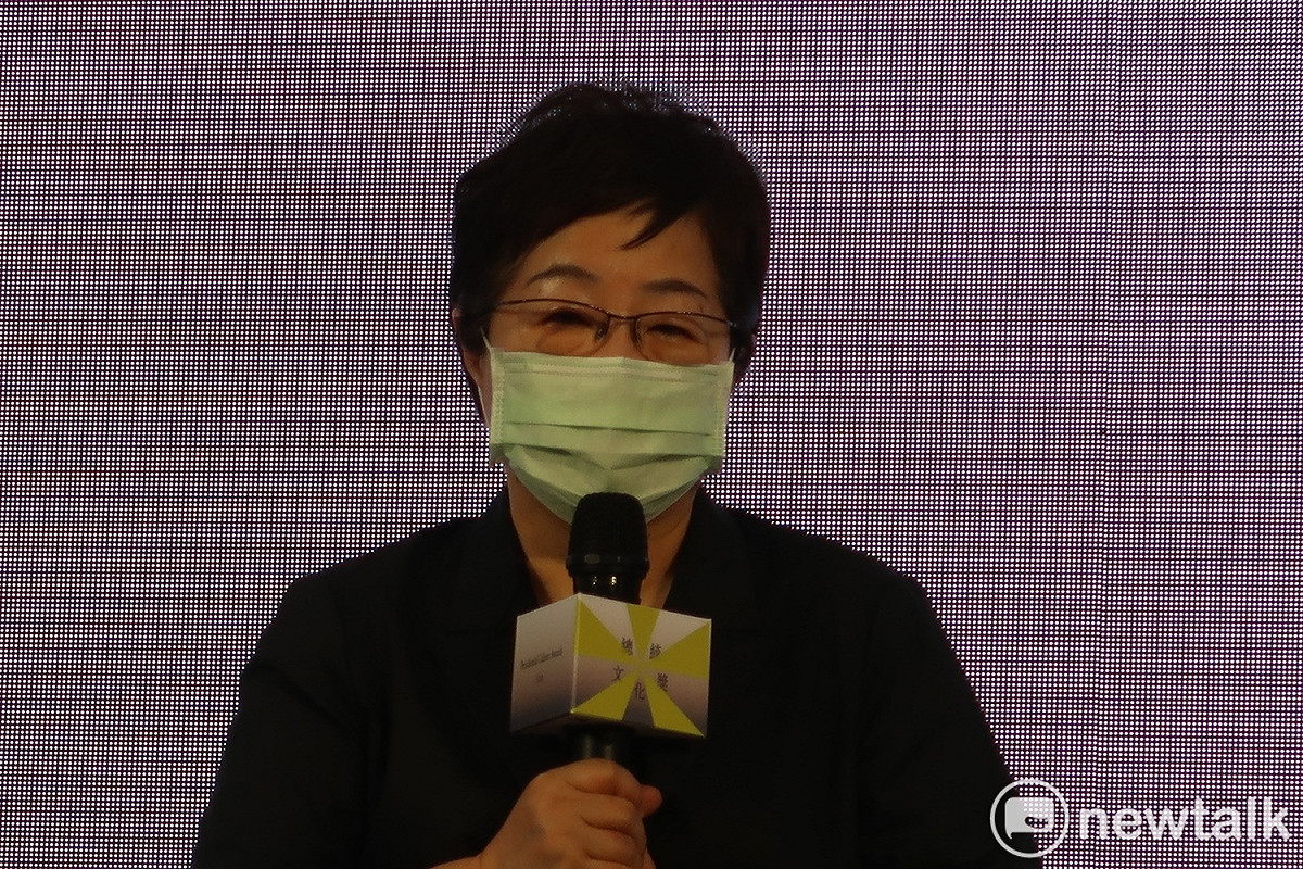 人道奉獻獎召集人陳節如出席「第11屆總統文化獎徵選起跑記者會」。 圖：林朝億/攝