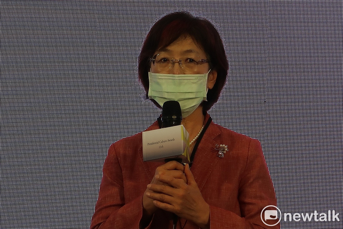 社會改革獎召集人尤美女出席「第11屆總統文化獎徵選起跑記者會」。 圖：林朝億/攝