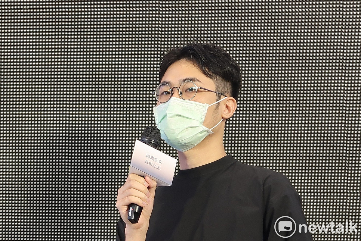 第十一屆總統文化獎主視覺設計師盧翊軒。 圖：林朝億/攝