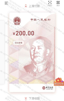 專家古風就認為，中共不遺餘力推行數字人民幣，其背後隱藏著不可告人的政治圖謀。圖為數字人民幣客戶端主介面 圖：翻攝自維基百科