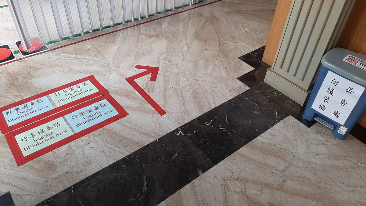 新北防疫旅館空間劃分為「紅、黃、綠區」，確保動線獨立分明、分艙分流。 圖：新北市觀旅局／提供