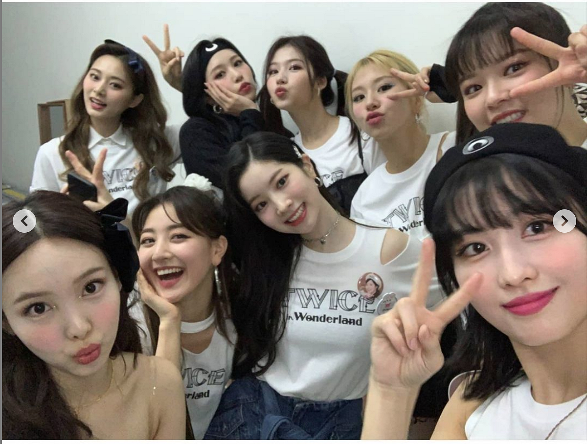 南韓人氣女團TWICE在台日韓三地一直都有很高的人氣。 圖：翻攝自TWICE IG