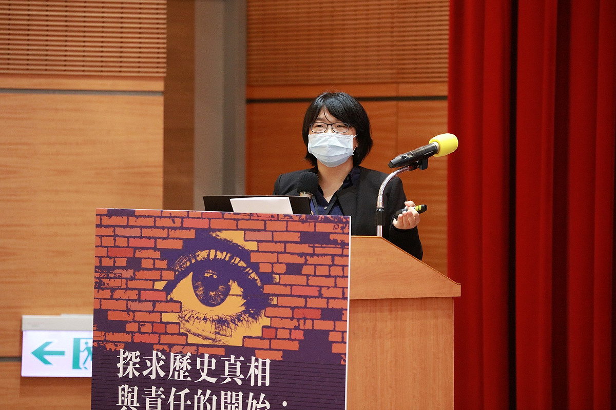 促進轉型正義委員會副主委兼發言人葉虹靈。 圖：促轉會提供