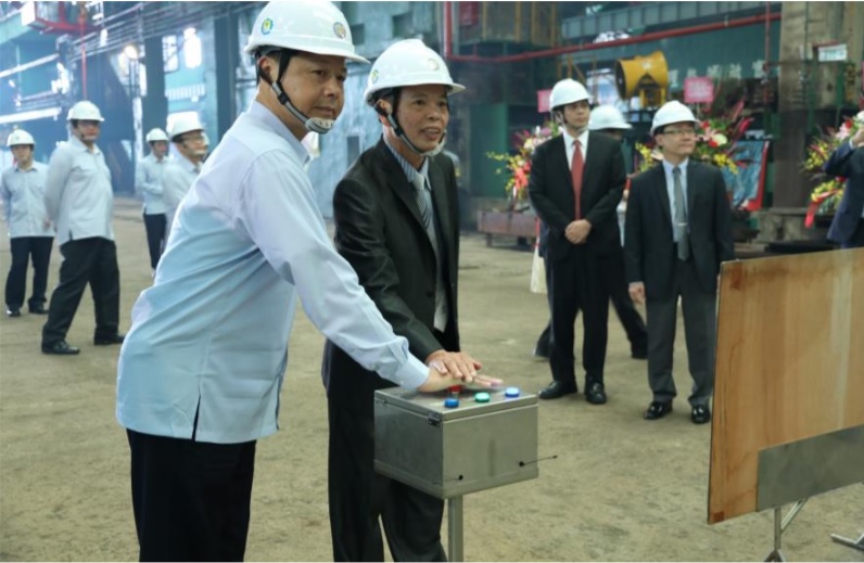 台船新任總經理魏正賜(圖左)。 圖：翻攝台船官網