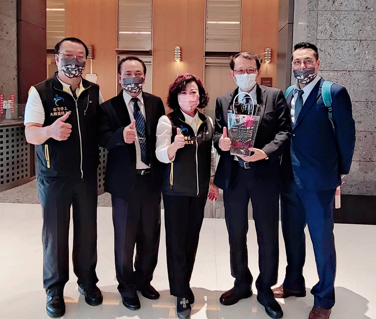 勞動部勞動關係司長王厚偉代表勞動部長出席。 圖：台灣勞工大聯盟總工會提供