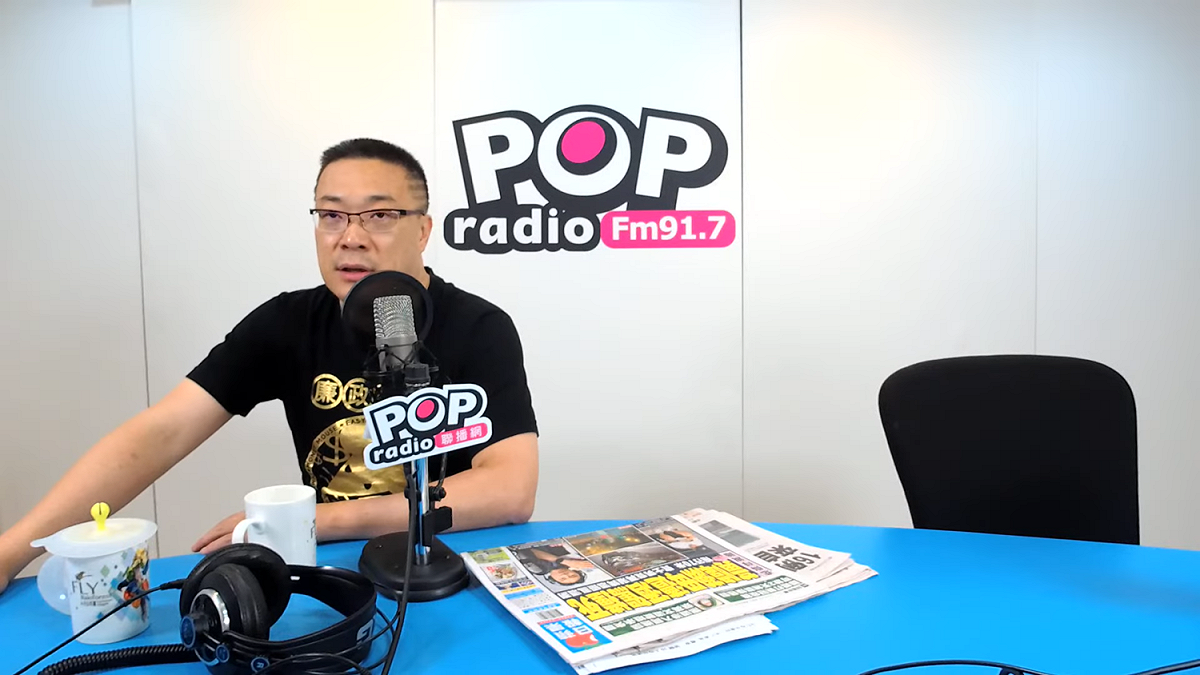 朱學恆幫黃暐瀚代班主持廣播節目，大讚對方非常敬業。 圖：翻攝自YouTube POP Radio聯播網