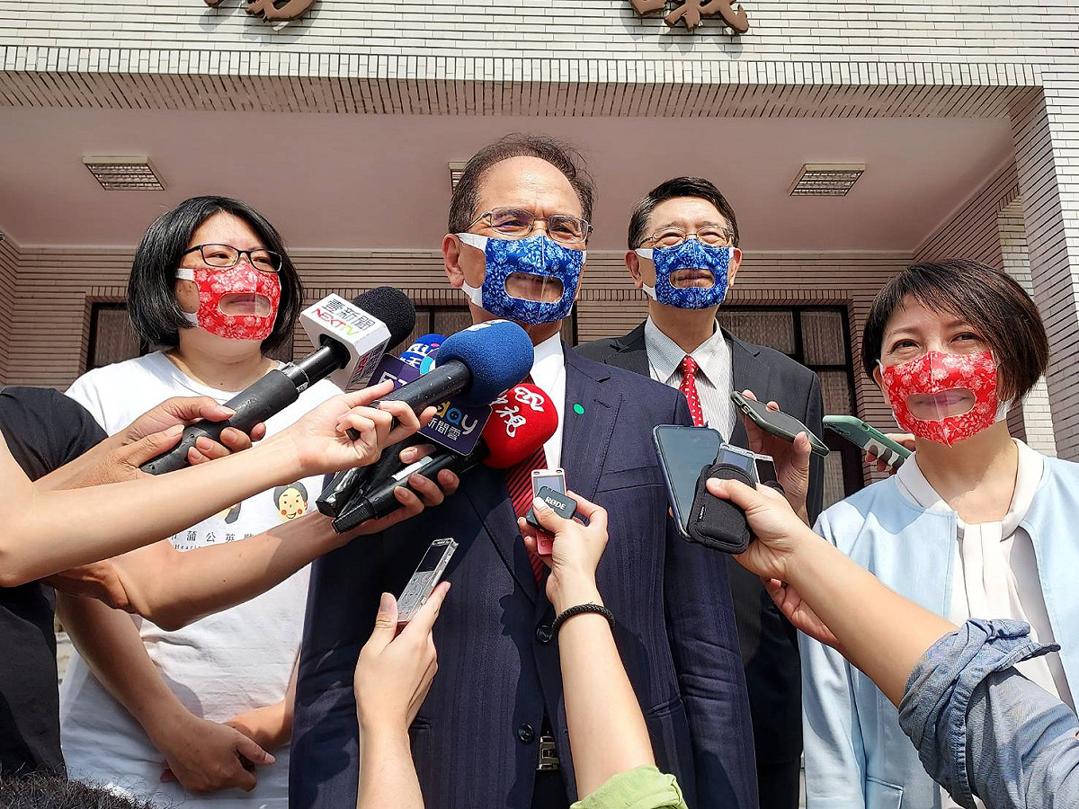 游錫堃感謝法國參議院支持。 圖:陳佩君/攝(資料照)
