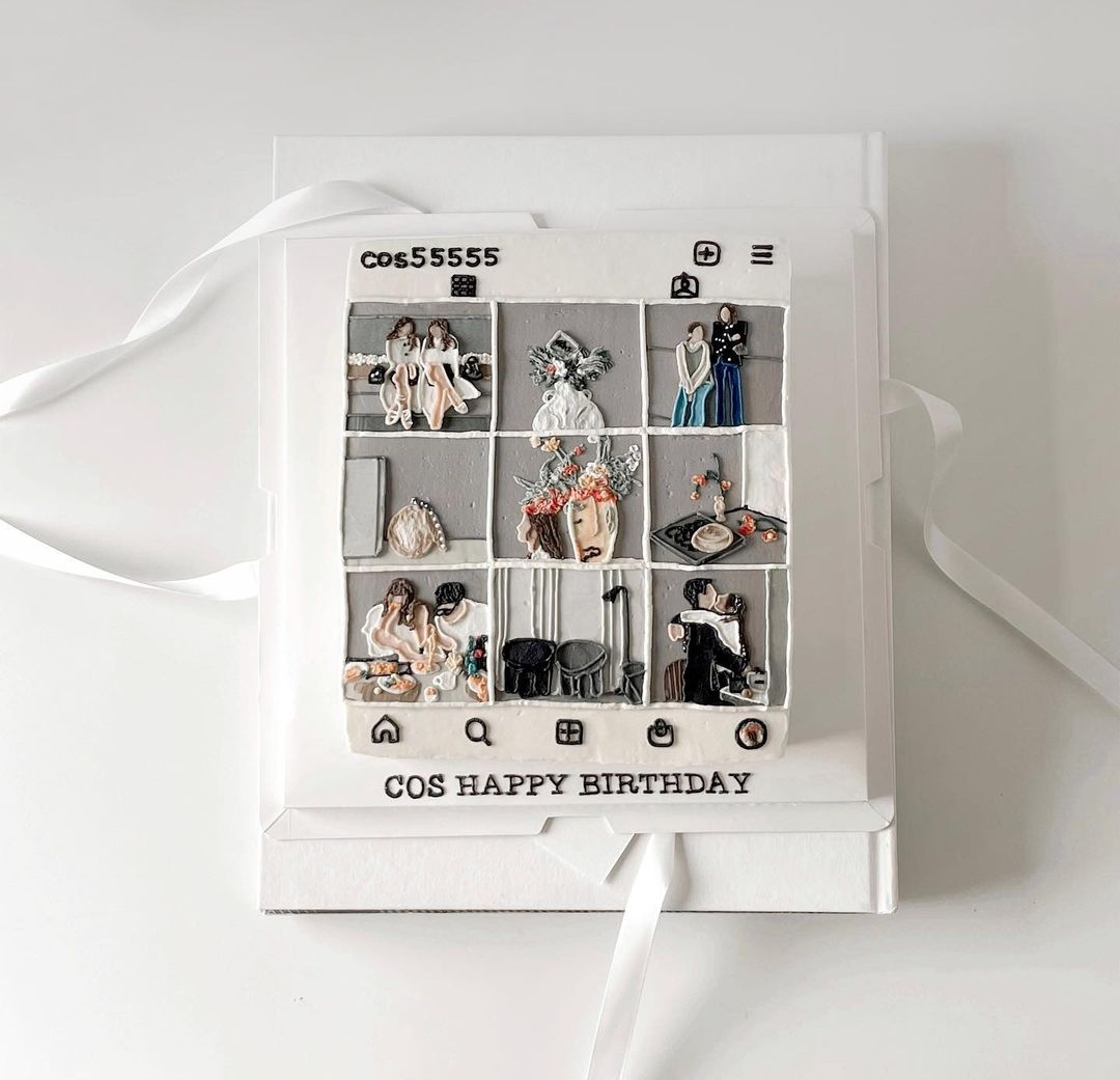 徐玹妹妹送的蛋糕。 圖：翻攝IG/cos55555