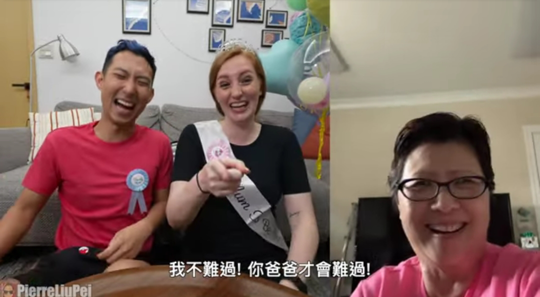 劉媽影片表示希望是女生。 圖：翻攝Youtube/劉沛