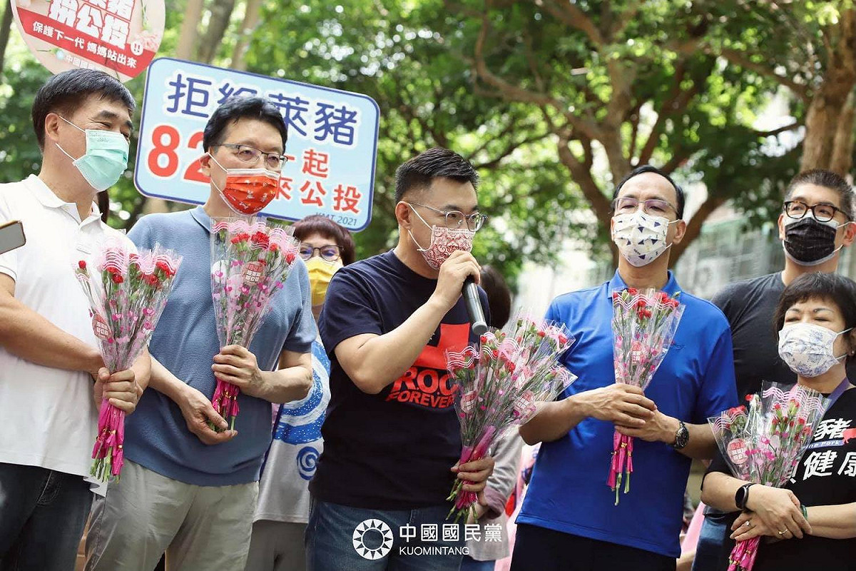 國民黨於全台21縣市同步舉辦「寵愛媽咪、響應828公投」活動，除了慶祝母親節，也加強宣傳公投。 圖：翻攝國民黨臉書