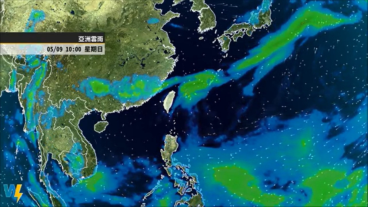受到副熱帶高壓影響，台灣未來10天都將持續高溫少雨的天氣。 圖：翻攝自彭啟明臉書