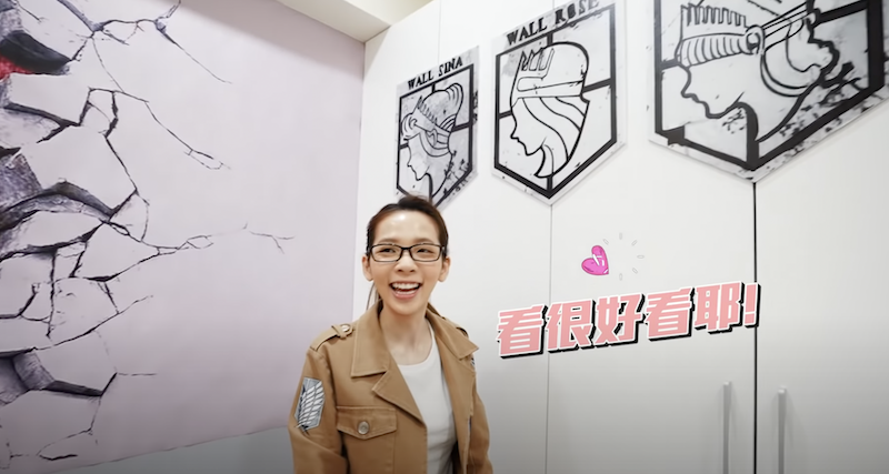 滴妹為哥哥阿滴改造房間。 圖：翻攝Youtube／滴妹