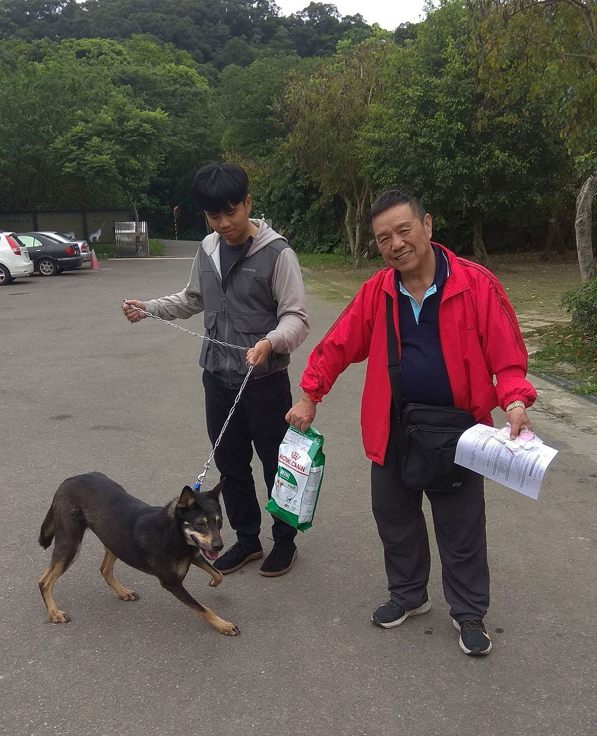 中和動物之家的米克斯成犬被成功認養。  圖：新北市動保處提供