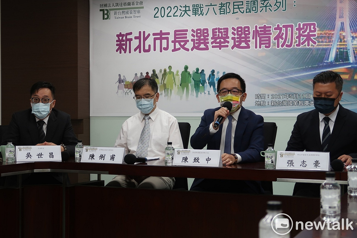 新台灣國策智庫11日發佈新北市長選舉民調 圖：林朝億/攝