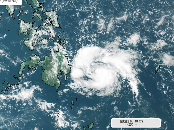 菲律賓東方海面今日有熱帶氣壓生成，且可能增強為今年3號颱風「彩雲」。 圖：翻攝自臉書「天氣職人-吳聖宇」