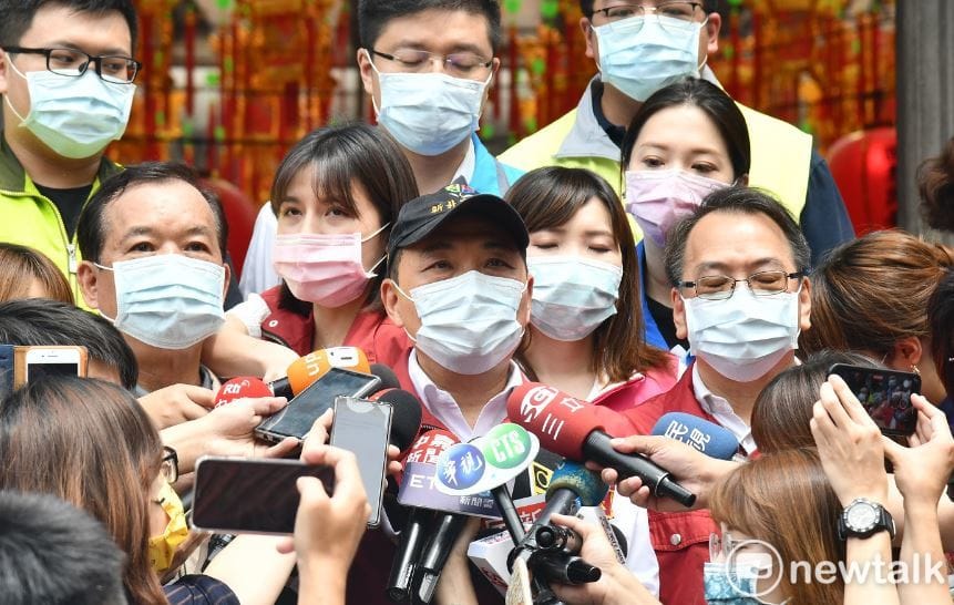 侯友宜重申，封城命令是由中央決定，新北只是在做整備，現階段最重要就是全面防堵感染擴散。 圖：林昀真／攝