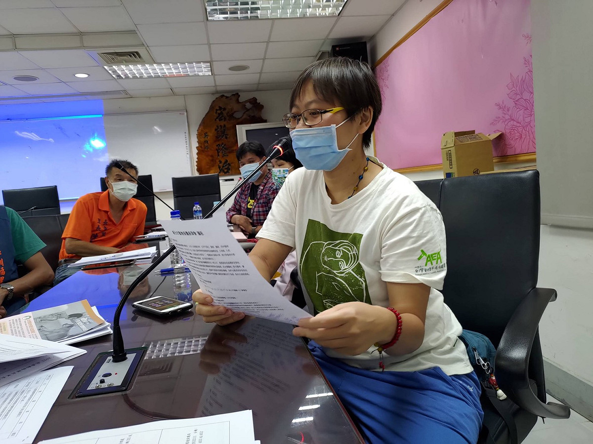 台灣動物平權促進會執行長林憶珊。 圖：新北市動保處提供