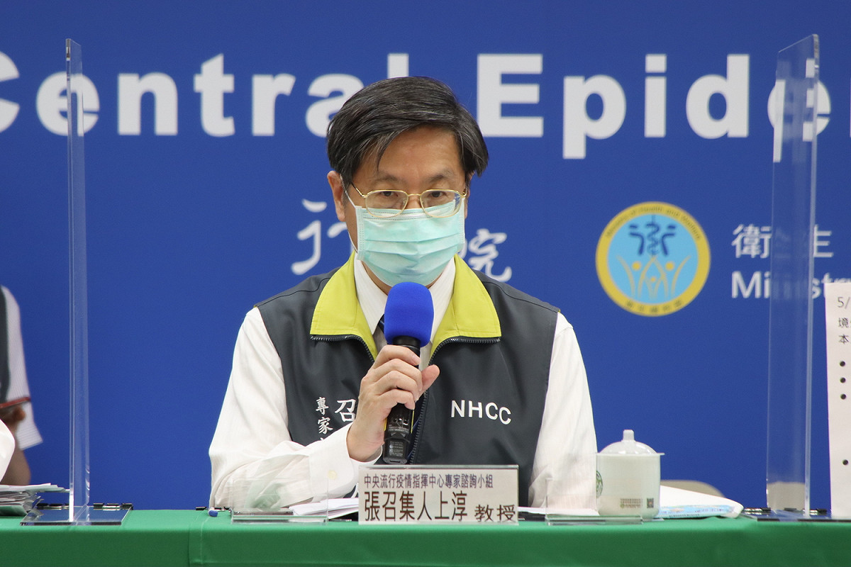 中央流行疫情指揮中心專家諮詢小組召集人張上淳 圖：中央流行疫情指揮中心/提供