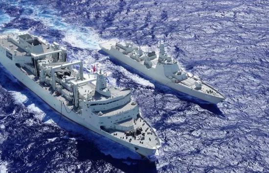 中國艦隊。 (示意圖) 圖 : 翻攝自新浪網