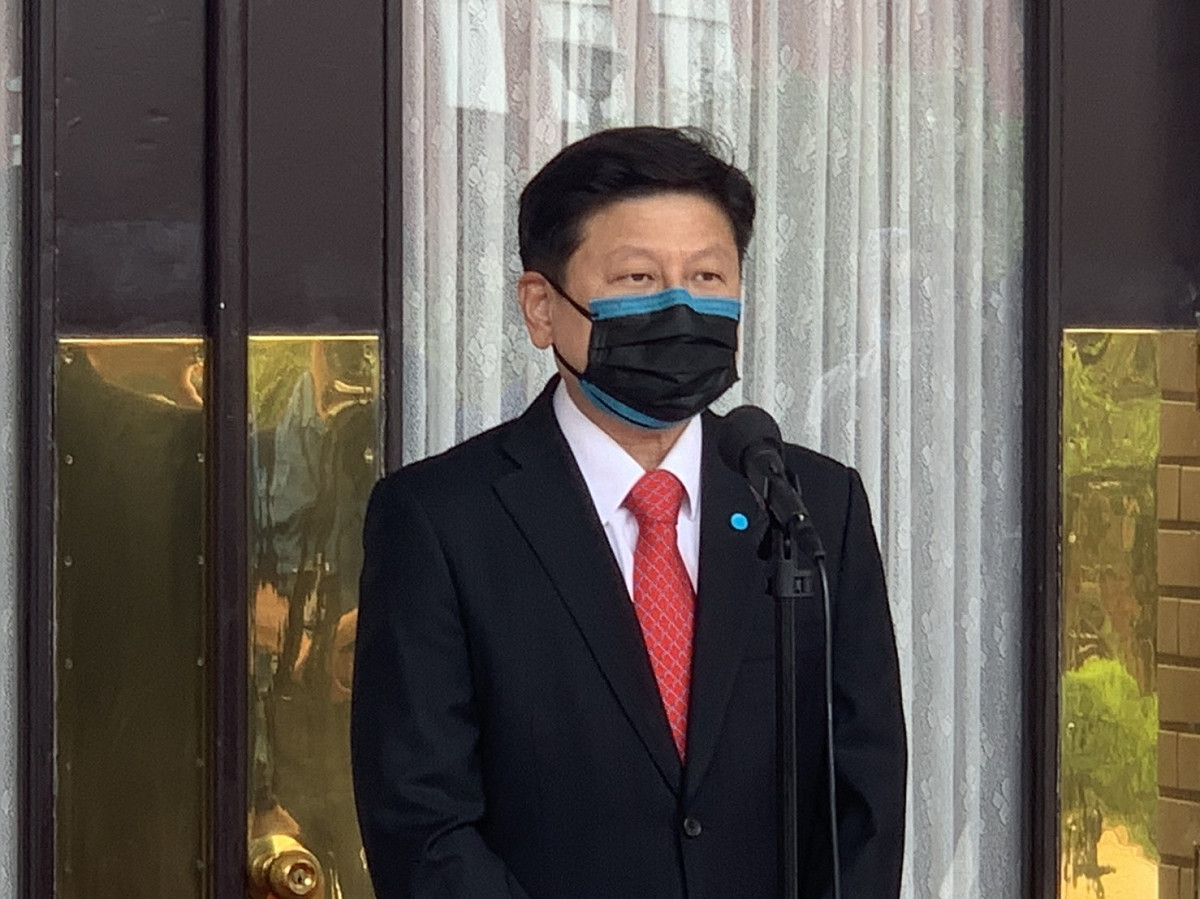 傅崐萁因炒股被判刑定讞，假釋後今天重返立院。 圖:傅崐萁辦公室提供