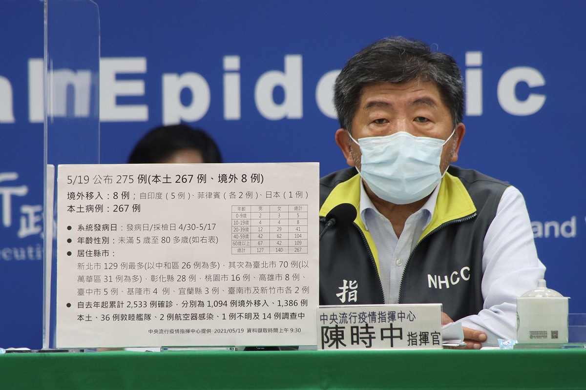 中央流行疫情指揮中心指揮官陳時中 圖：中央流行疫情指揮中心/提供