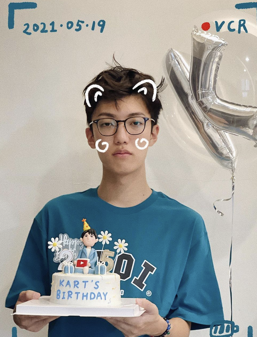 卡特曝在家生日願望。 圖：翻攝IG／卡特