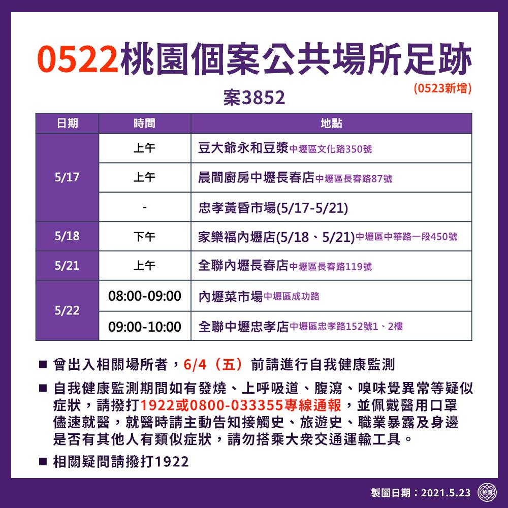 案3852足跡。 圖：取自鄭文燦臉書
