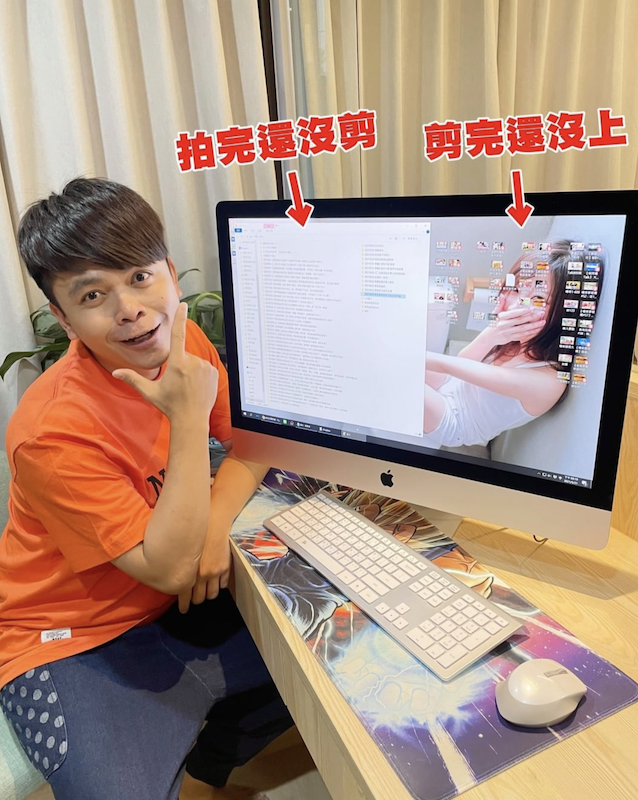 蔡阿嘎自誇「囤片型Youtuber」。 圖：翻攝IG／蔡阿嘎