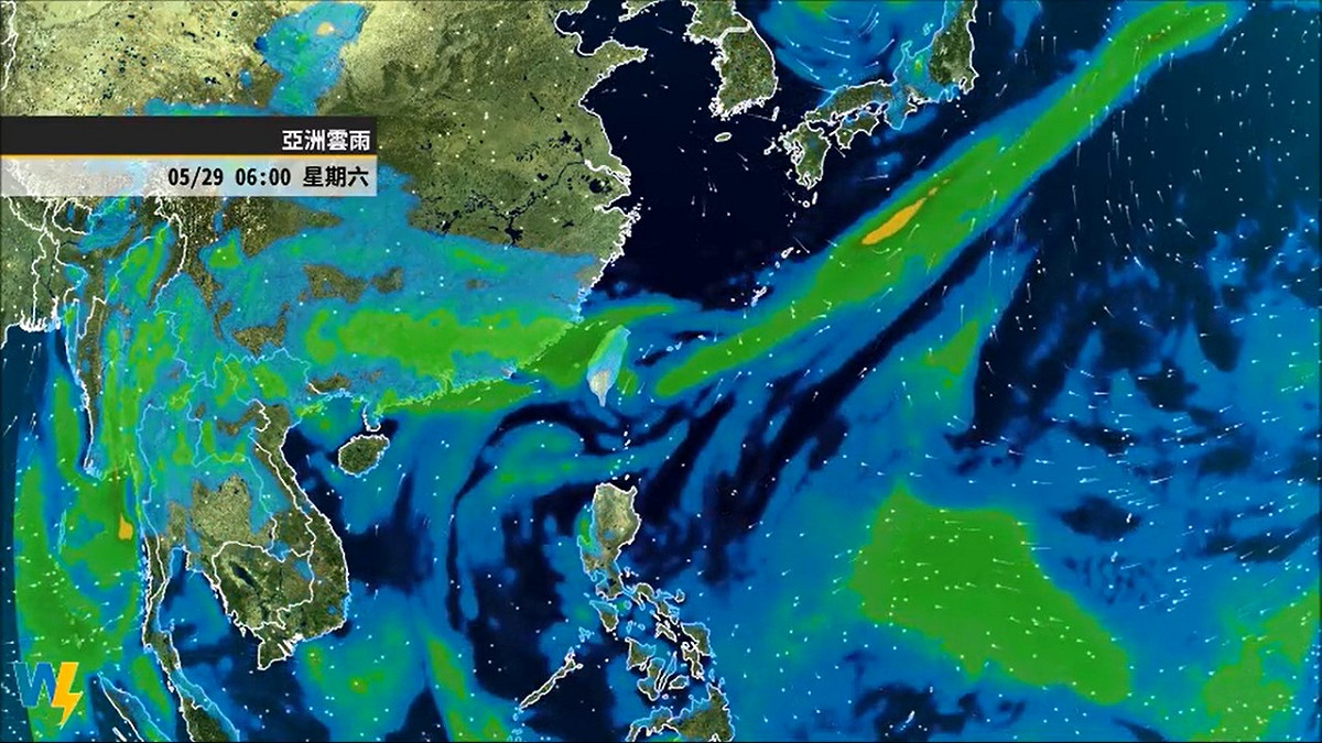 這週將有2鋒面靠近台灣，彭啟明預測將會有強烈雨勢。 圖：翻攝自彭啟明臉書