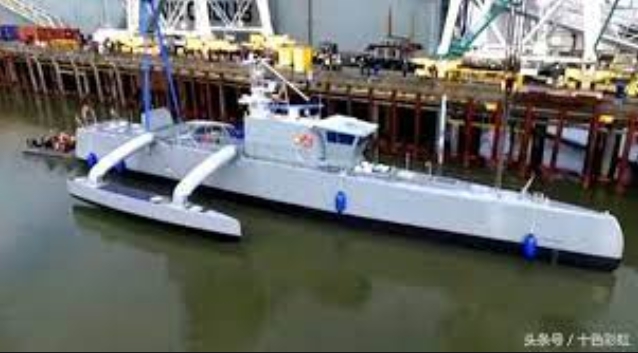 美軍反潛無人艦「海上獵人」號也將加入2021大規模演習。 圖 : 翻攝自頭條號