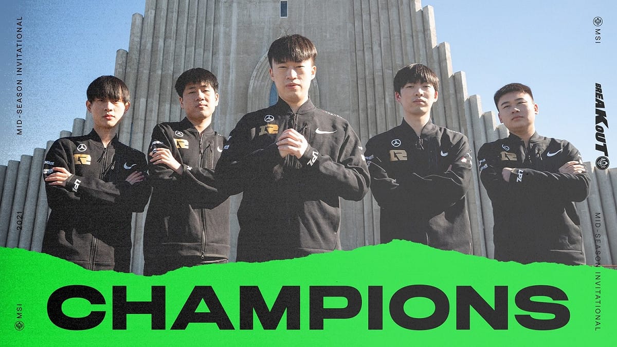 RNG成為本屆MSI冠軍。 圖：翻攝自LoLEsports