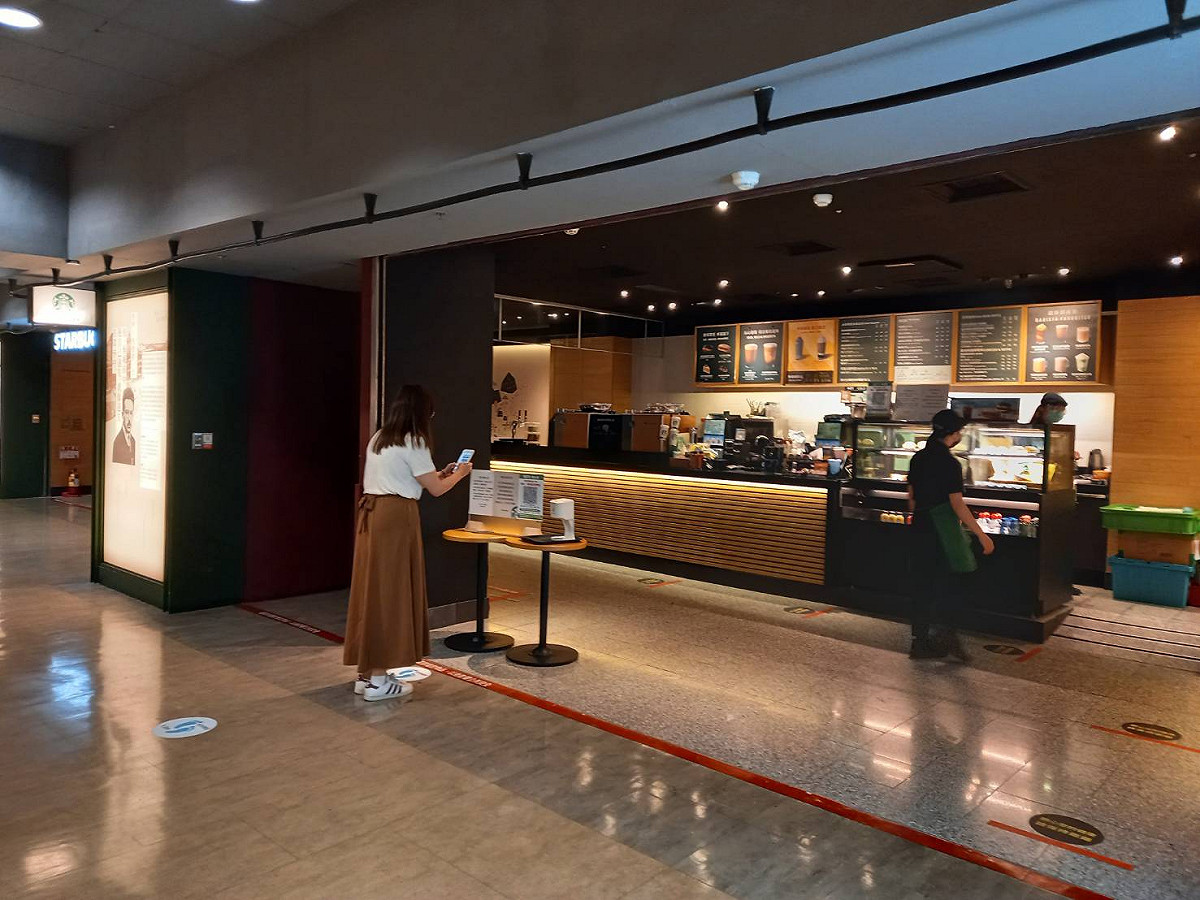 地下街實聯制。 圖：台北大眾捷運股份有限公司／提供