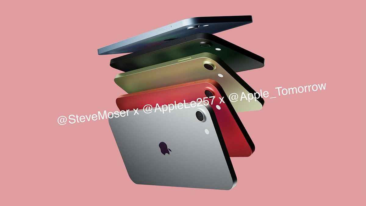 有消息傳出，蘋果音樂播放器「iPod touch」將在秋季發表會上登場，以紀念iPod系列20週年。圖為Steve Moser公布的新iPod touch渲染圖。 圖：取自Steve Moser的推特