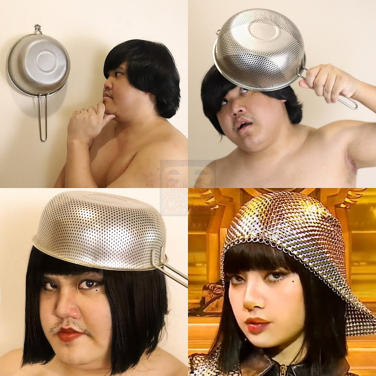 泰國網紅Anucha Sangchart低配版Lisa獲得好評。 圖：翻攝自Lowcostcosplay臉書