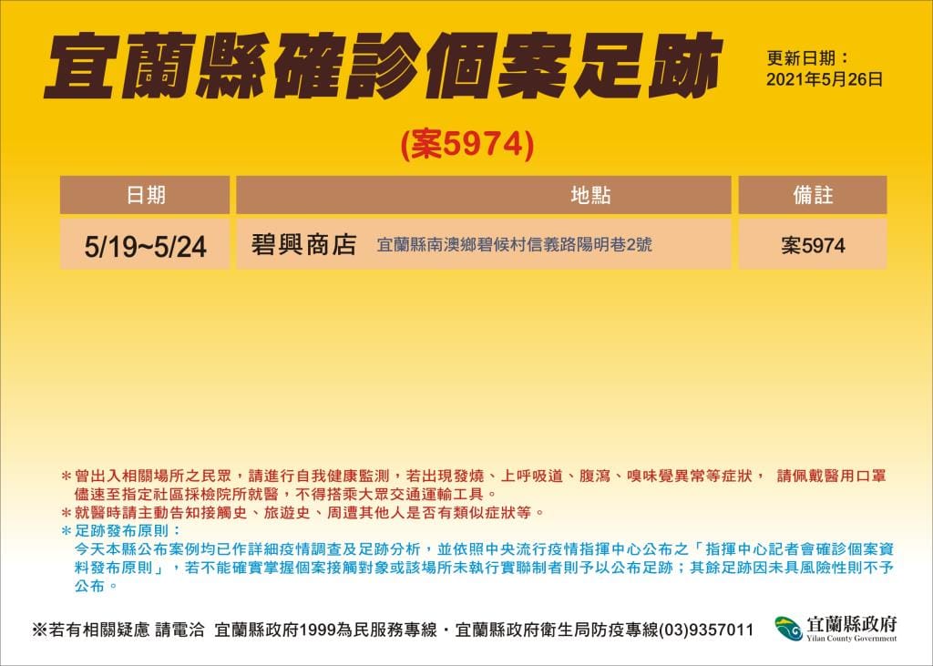 案5974足跡。 圖：翻攝宜蘭縣政府官網