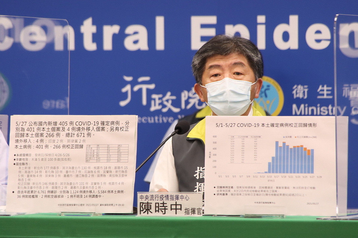 中央流行疫情指揮中心指揮官陳時中。 圖：中央流行疫情指揮中心/提供