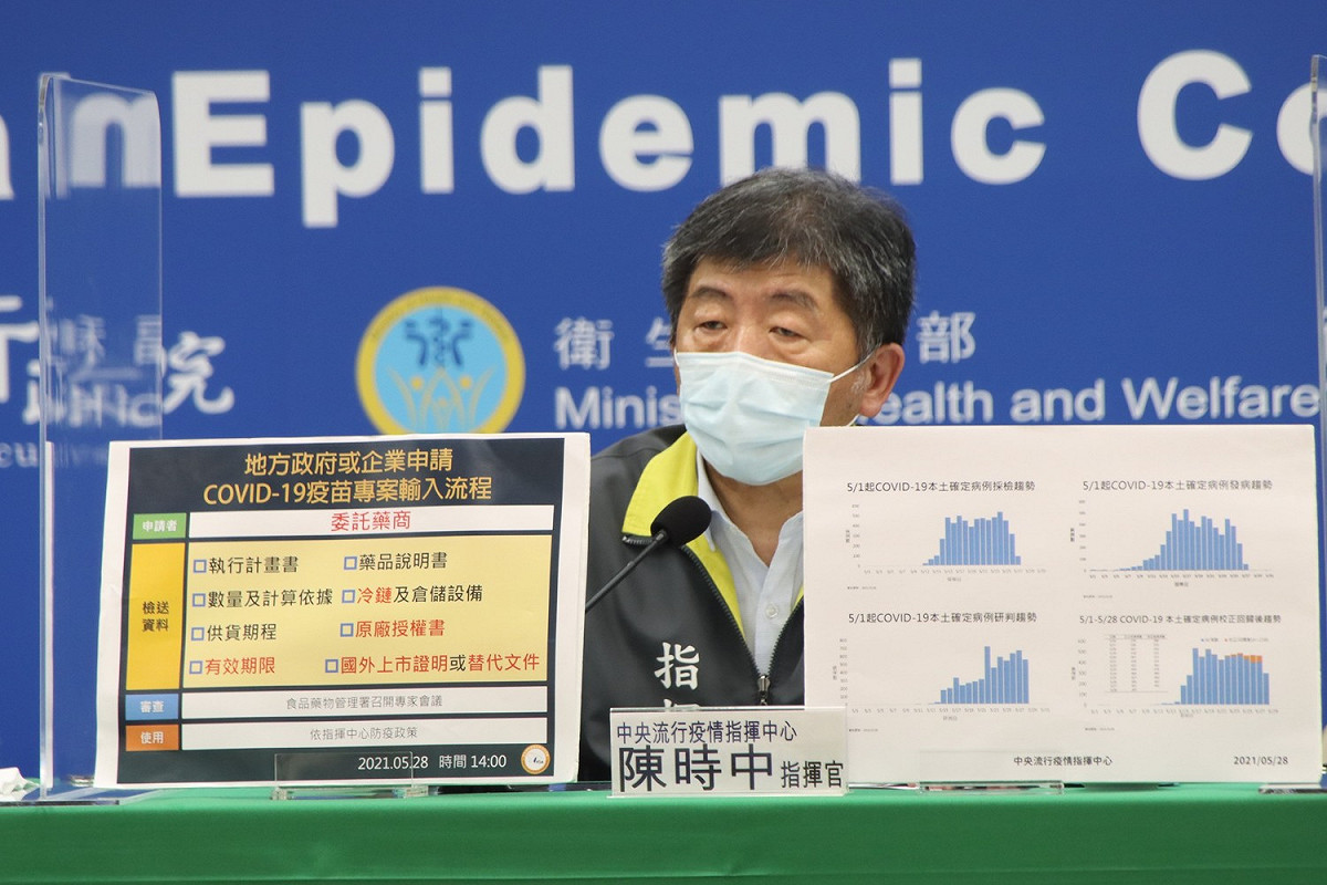 中央流行疫情指揮中心指揮官陳時中 圖：中央流行疫情指揮中心/提供