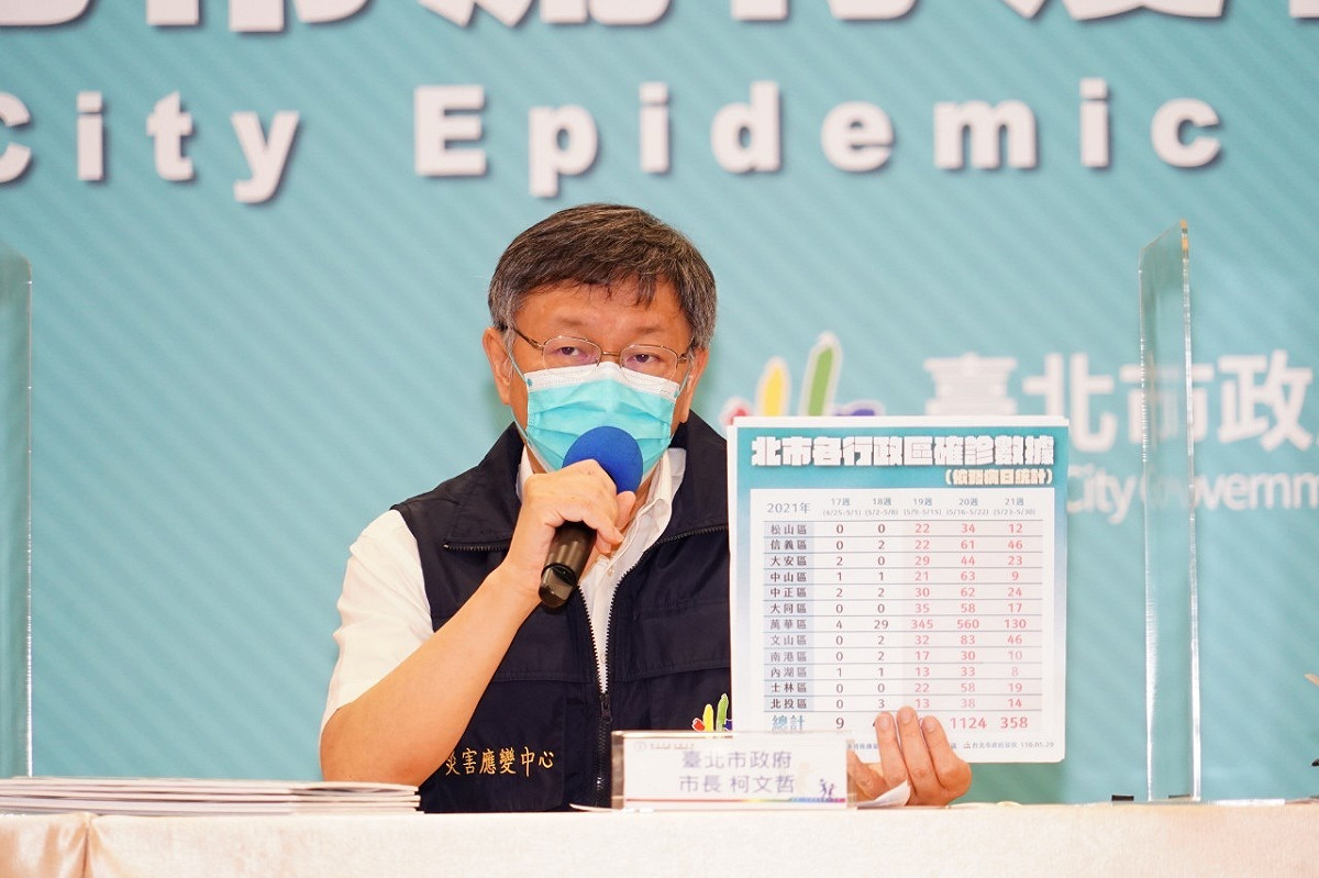 對於中央撥款6千億進行紓困，柯文哲表示，不如拿去買疫苗，更批「綁樁腳也不用那麼多錢。」 圖：北市府提供