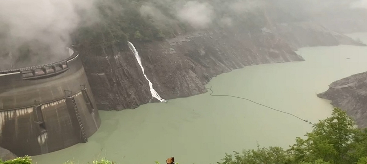 這波降雨為全台帶來1893萬噸水，其中有46%下在中部水庫(圖為德基水庫)。 圖：和平警察分局/提供(資料照)