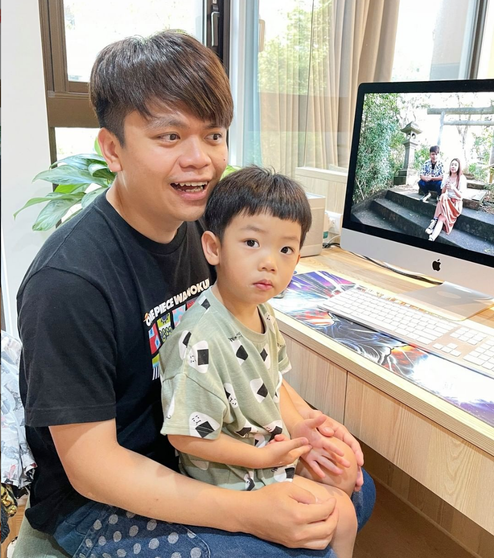 蔡阿嘎和二伯結婚後，育有2個兒子「蔡桃貴」和「蔡波能」。 圖：翻攝自蔡阿嘎IG