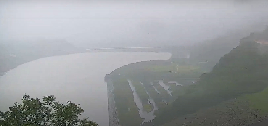 北水局預估，5/28至今的降雨，將為石門水庫帶來約1800萬噸水量。 圖：翻攝自石門水庫即時影像
