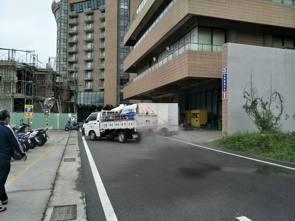 澎湖縣衛生局今（31）早已完成第2例活動區域全面消毒。 圖：取自澎湖縣政府臉書專頁