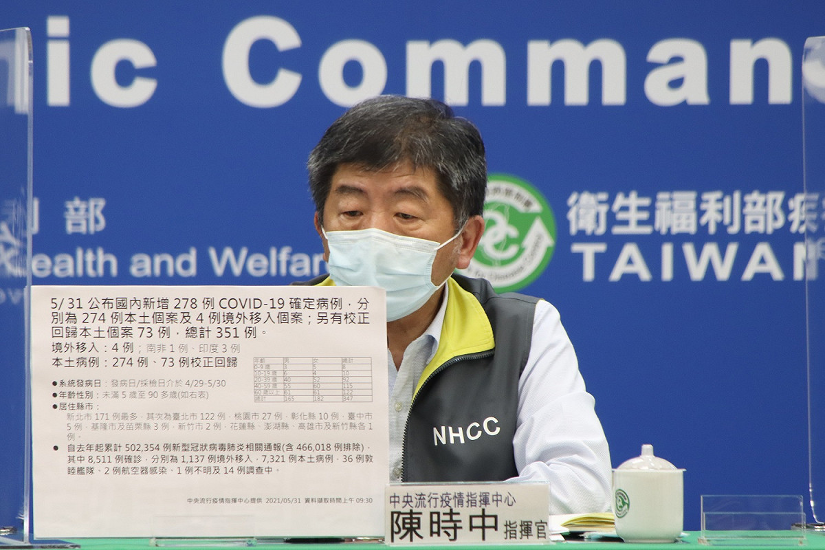 指揮中心指揮官陳時中。 圖：指揮中心／提供