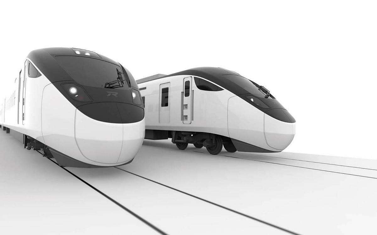 因疫情影響，EMU3000新城際列車無法按原預定時間抵台。 圖：台鐵局／提供