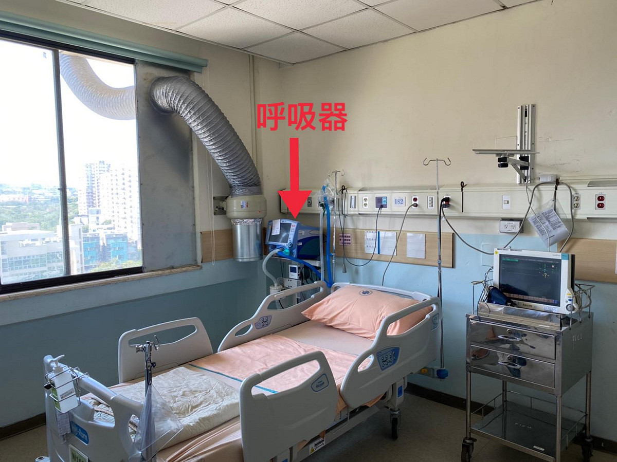 台中榮總在三天內完成相關病房改裝。 台中榮總/提供