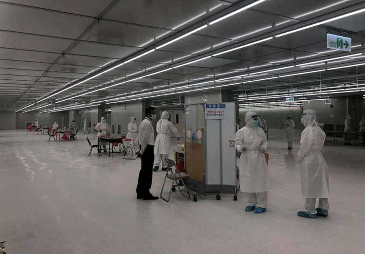 京元電子今（11）日宣布，原定全廠快篩，今天起改為PCR檢測，全體7千名員工PCR陰性才能進廠。 圖：翻攝京元電臉書