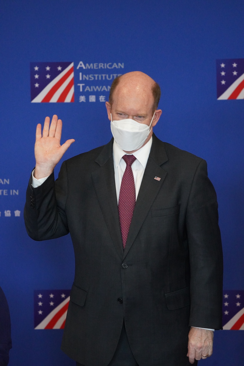 美國聯邦參議員昆斯（Christopher Andrew Coons）。 圖：中央社