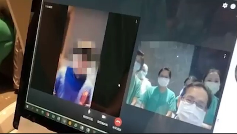 小男童更許願希望「全家都可以平平安安的回家！」 圖：台北慈濟醫院提供