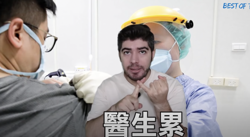圖佳為前線人員喊話。 圖：翻攝YouTube／圖佳